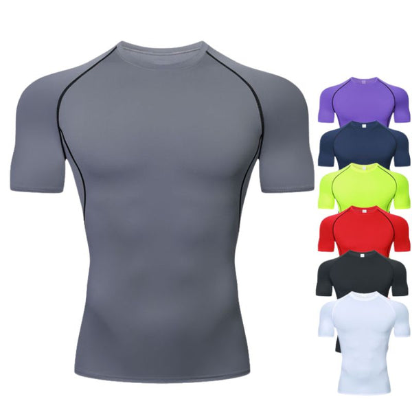 Men's Sports Quick-drying Short-sleeve Tights Suit