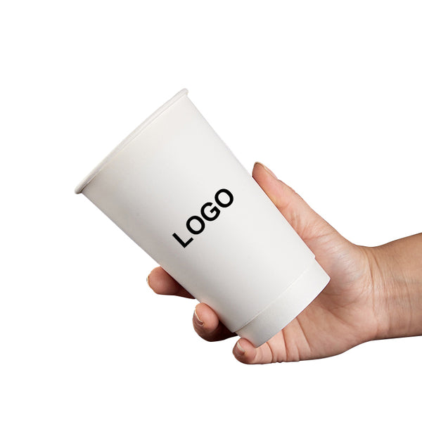 16OZ. White Double Layer Beverage Paper Cup