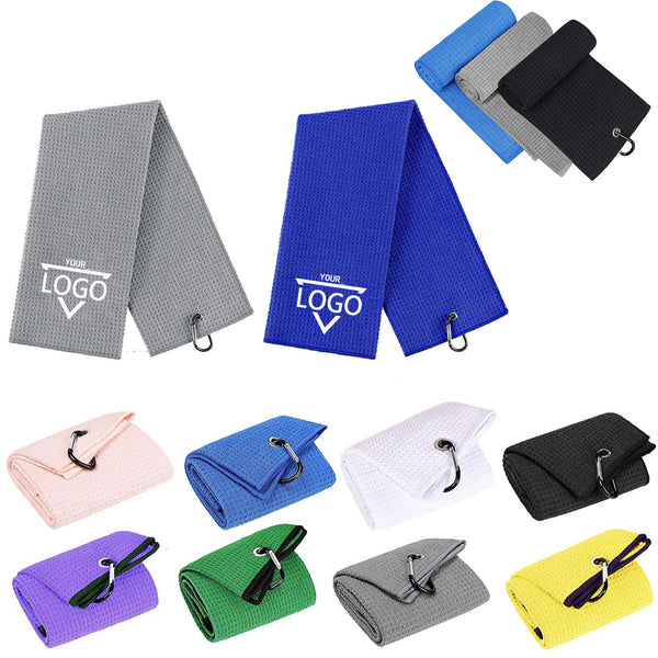 Golf Sports Towel with Carabiner