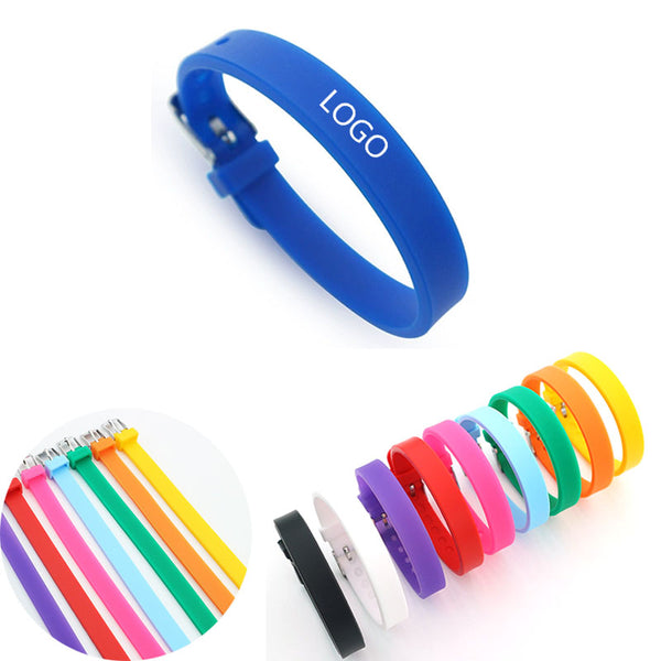 DIY Silicone Wristbands Adjustable Sport Bracelets