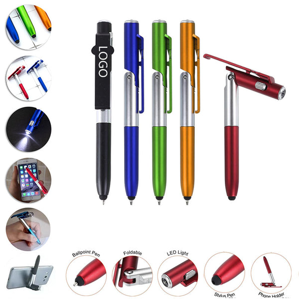 Multifunction Touch Screen Ballpoint Pen with LED Light