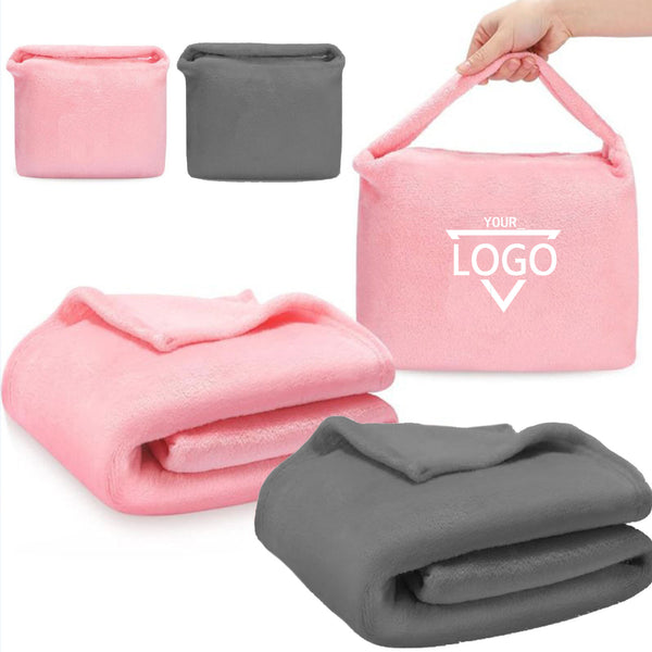 Flannel Folding Travel Blanket