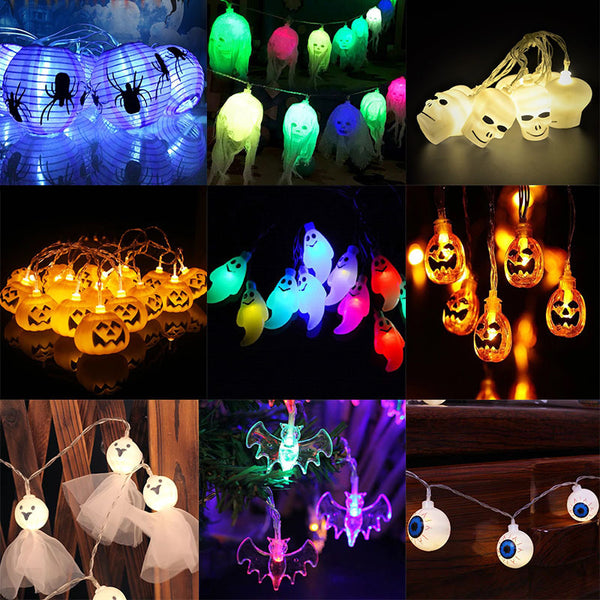 Led halloween decorative ghost festival string lights
