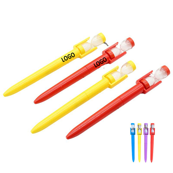 Novel Toy Hourglass Timing Pen
