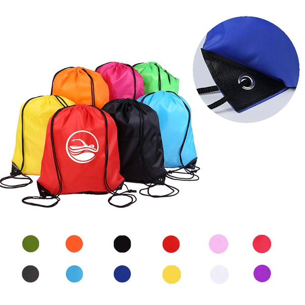 210D Polyester Drawstring Bag Small Sport Backpack