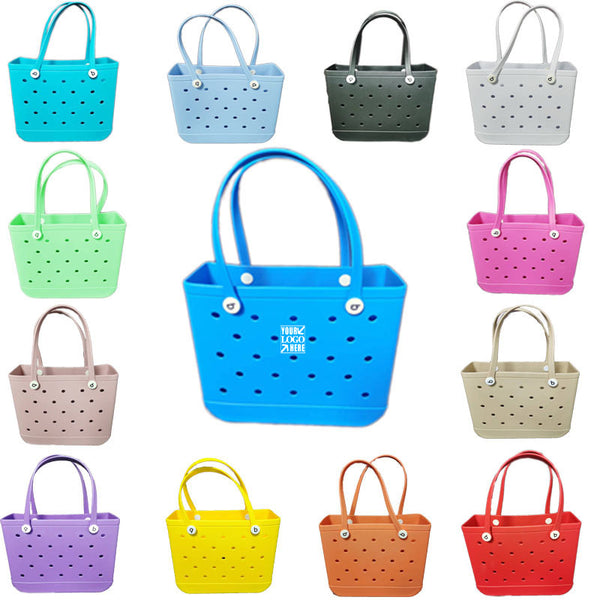 Large Open Waterproof Rubber Tote Bag
