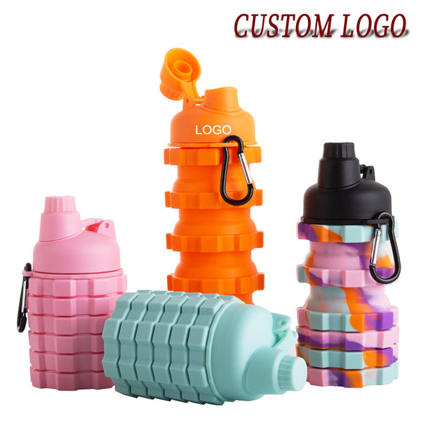 Misspromotion Leakproof BPA Free Collapsible Water Bottle