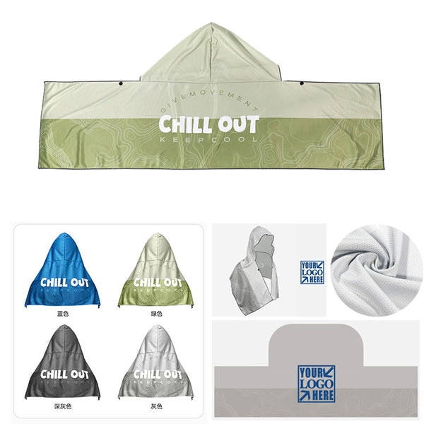 Sports Hooded Cooling Shawl Towel