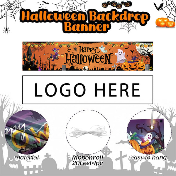 Customized Halloween Large Banner