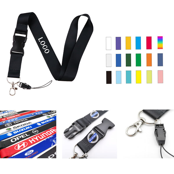 Detachable Woven Lanyards w/ Buckle