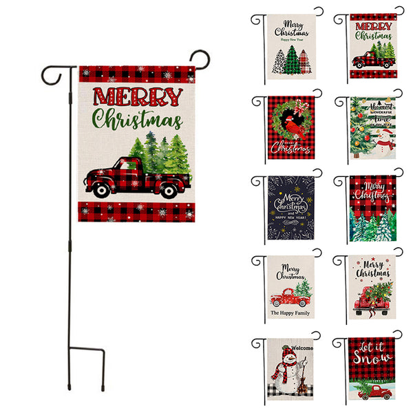 Digital Ptint Burlap Promotional Banners Yard Flags
