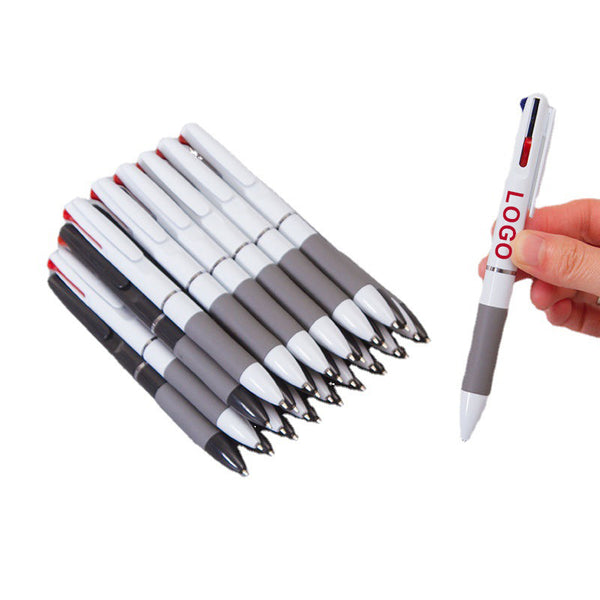 3 color plastic ballpoint pen 0.5mm