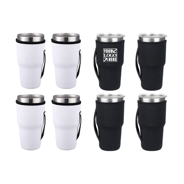 Neoprene Insulator cup Sleeve with Handle