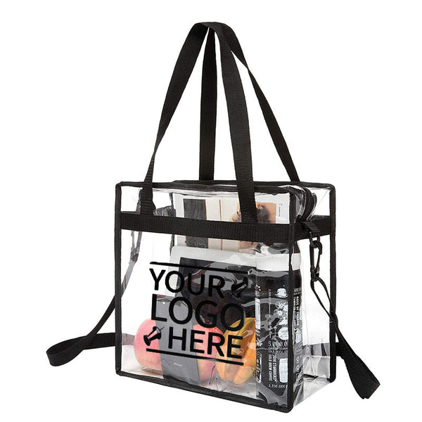 Can be crossbody Multifunctional Clear PVC Tote Bag