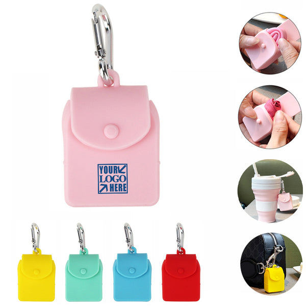 Multi-functional Silcione Storage Bag with Carabiner