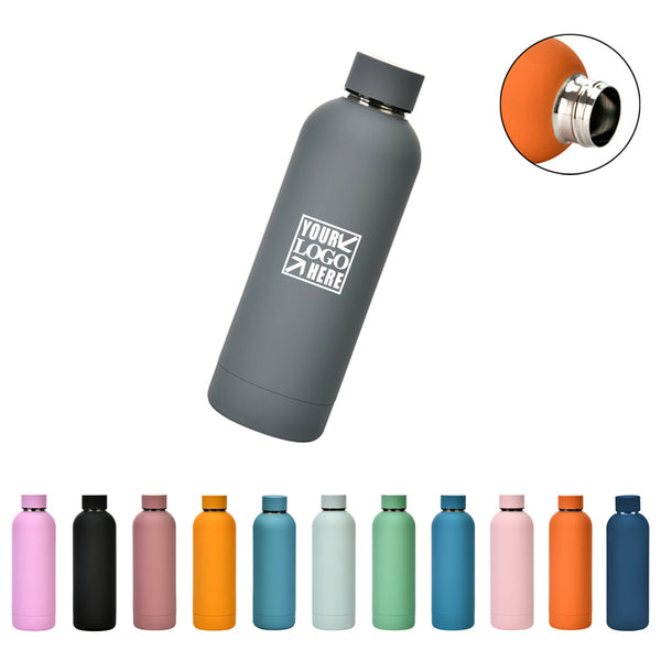 16 oz Sport Stainless Steel Vacuum Water Bottle