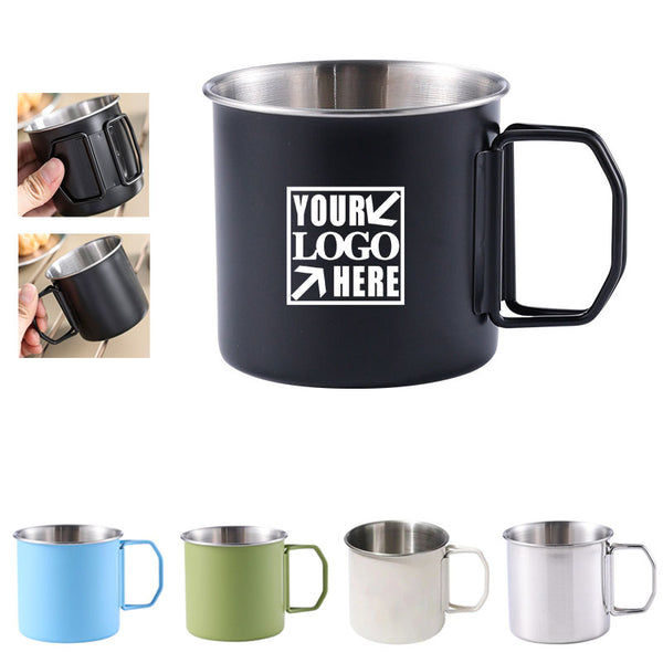 Outdoor Camping Folding Beer Mug 12oz