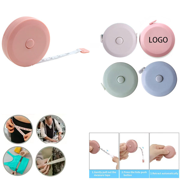 60" Mini Round Retractable Measuring Tape