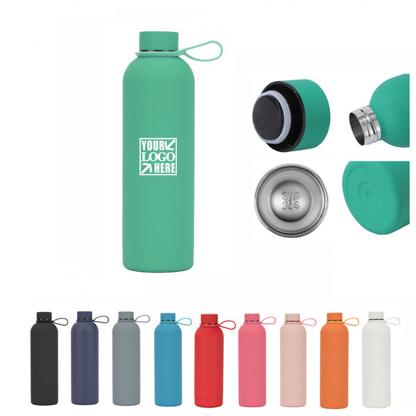 17oz Sports Insulated Water Bottle with Handle