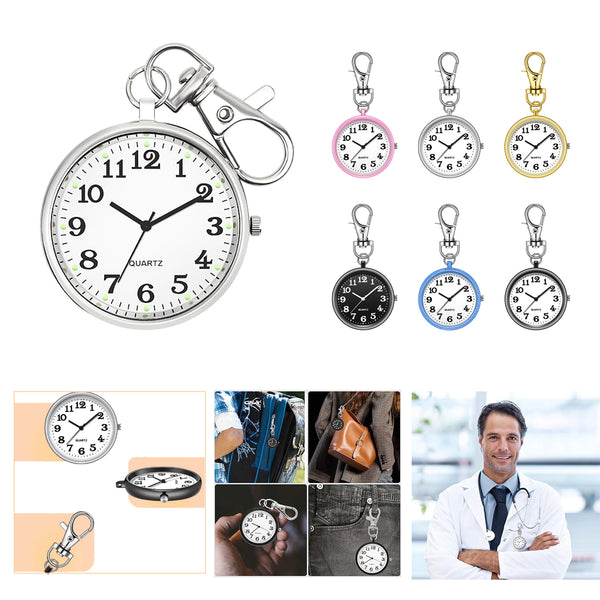 Open Face Quartz Pocket Watch