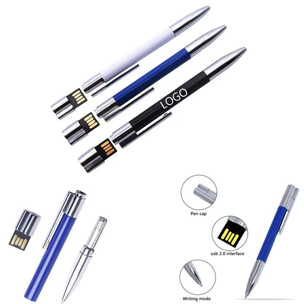 Business Ballpoint Pen USB Flash Drive 64G