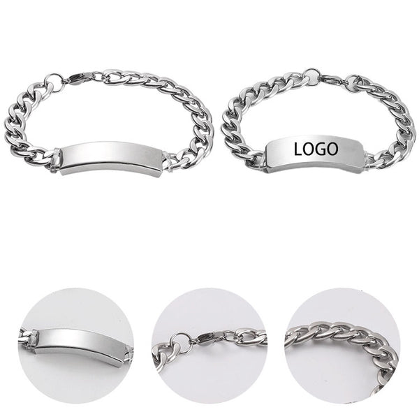 Stainless Steel Cuban Chain Bracelet