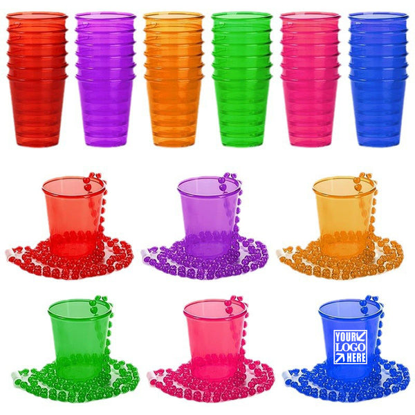 Party Beaded Chain Shot Cup Necklaces
