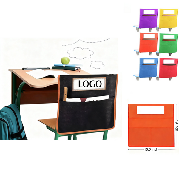 Student Chair Backrest Organizer Pouch