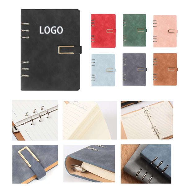 LLK1093 - Refillable A5 Leather Binder Notebook