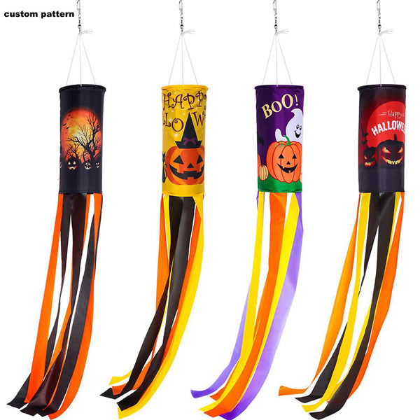 Christmas Halloween Decoration Hair Dryer Windsock Flag