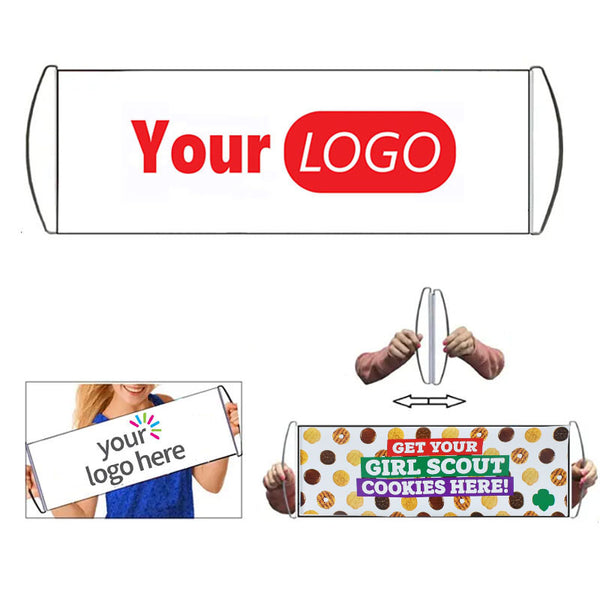 Retractable Cheering Ad Handheld Banner