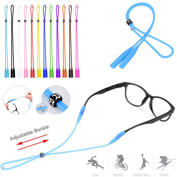Sports Silicone Adjustable Glasses Cord Straps