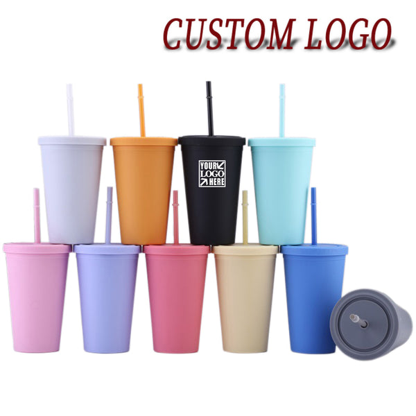 Wholesale BPA Free Acrylic Tumblers With Lid And Straw