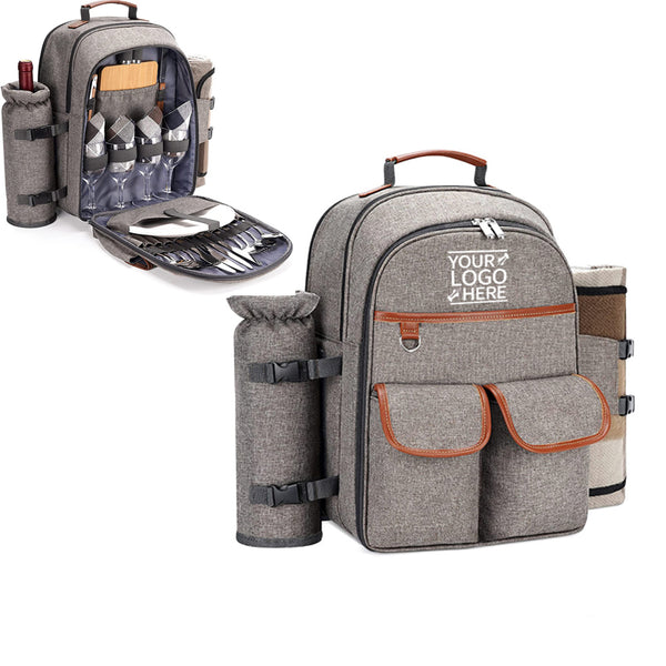 Insulated Waterproof Picnic Backpack for 4 Person