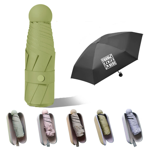 Mini Umbrella for Purse With Case