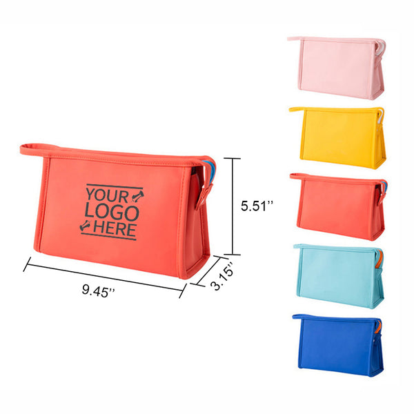 Small Makeup Bag Zipper Logo Travel Pouch for Travelling