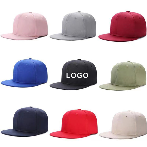 Stylish Multicolor Flat Brim Button Back Hip Hop
