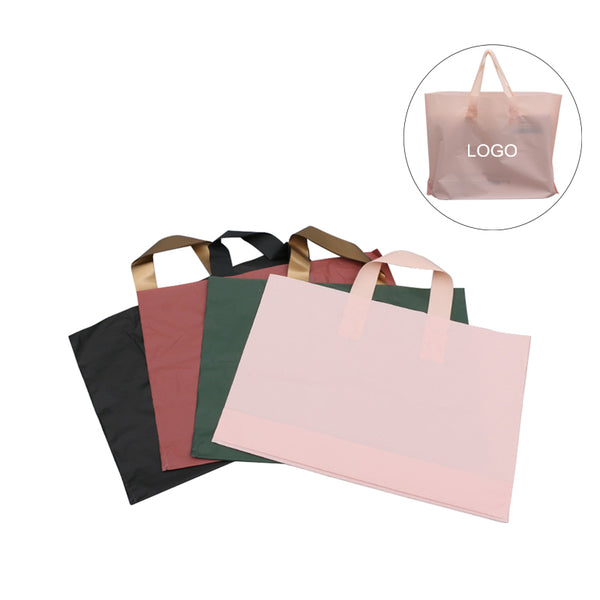 Shopping Glossy Retail Merchandise Bags with Handle