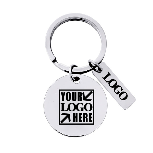 Round Metal Keychain Commemorative Gift