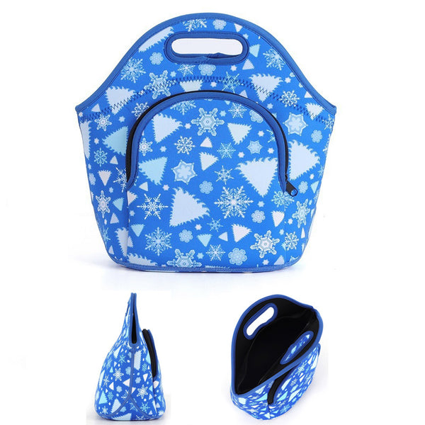 Outdoor Portable Neoprene Lunch Bag with Zipper
