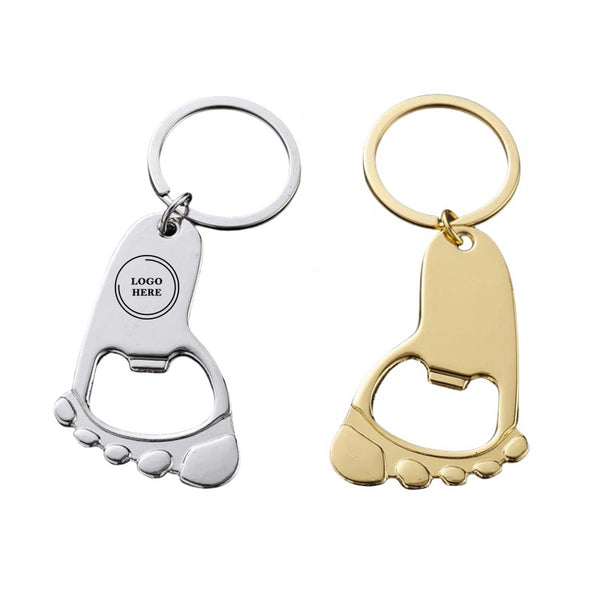 Baby Footprint Keychain Bottle Opener