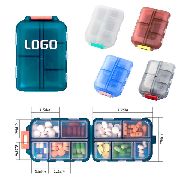 10 Compartments Pill Case