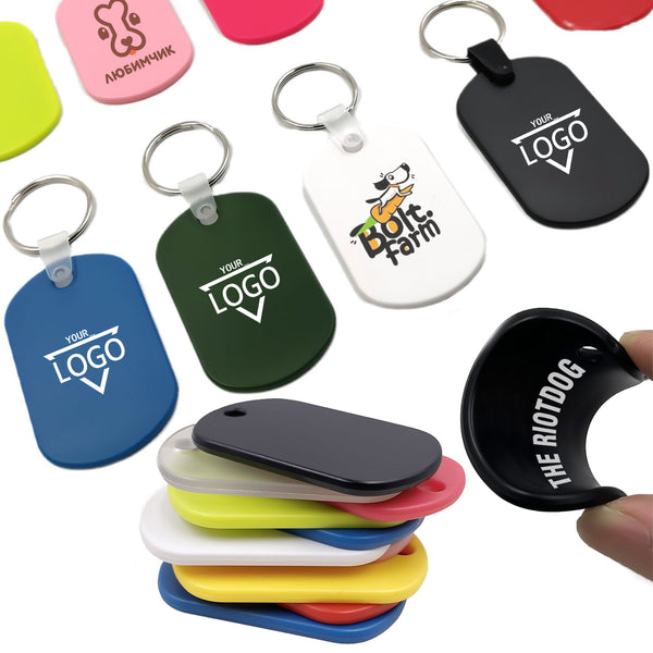 PVC Material Keychain Pet Name Tag