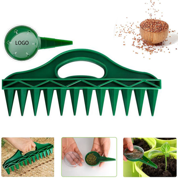 Garden Hand Dibbler Seeder Tool Set