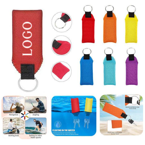 Neoprene Floating Keychain