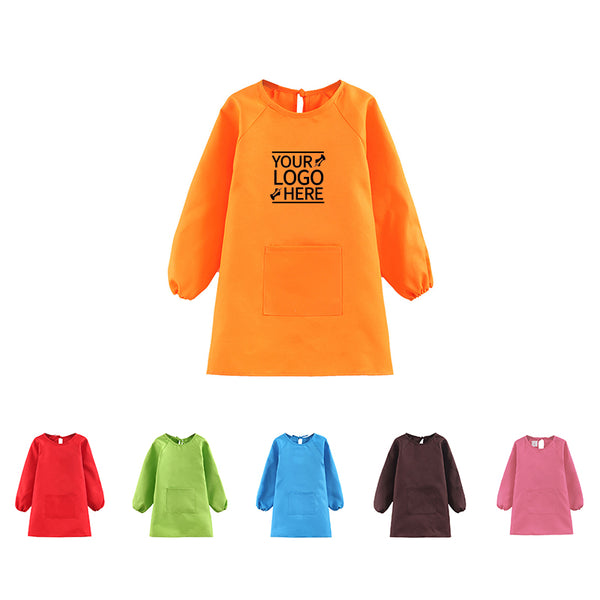 Artist Sleeve Waterproof Toddler Smock Kid Painting Aprons