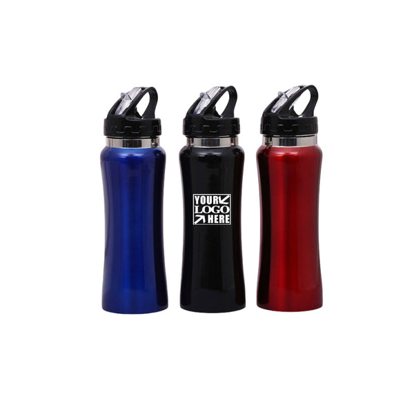Stainless Steel Straw Sports Bottle