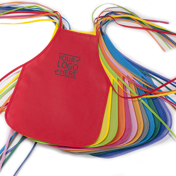 Custom Logo Name Disposable Bakery Chef Kids Painting Apron