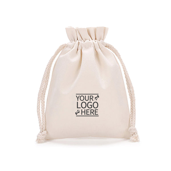 Washable Organic Cotton Grocery Drawstring Bag