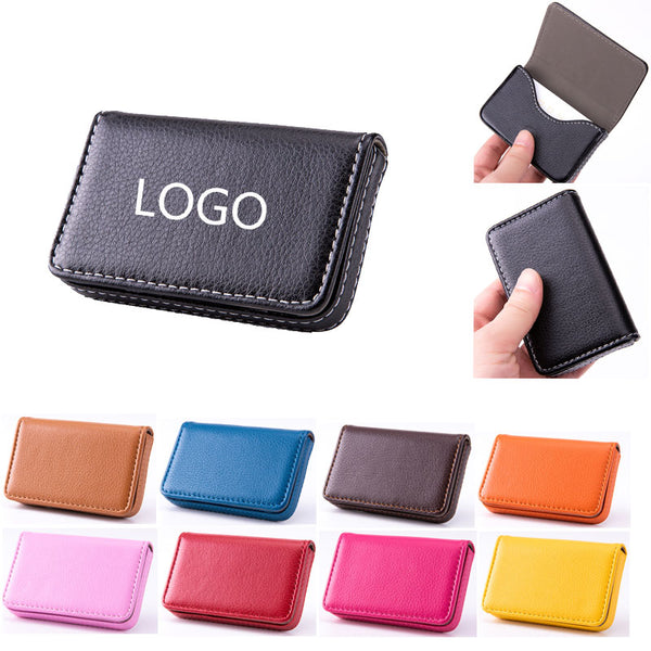 Leather Magnetic Business Card Holder